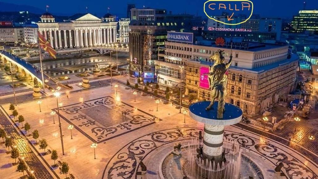 Calla 5 Apartment - Main Square, In The City Shopping Center - Parking Slot With Security And Video Camera 斯科普里 外观 照片